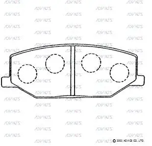 Brake Pad Set, disc brake (H1N011)