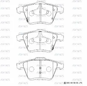 Brake Pad Set, disc brake (SN944P)