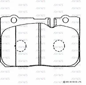 Brake Pad Set, disc brake (A1N025)