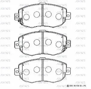 Brake Pad Set, disc brake (A1N056)
