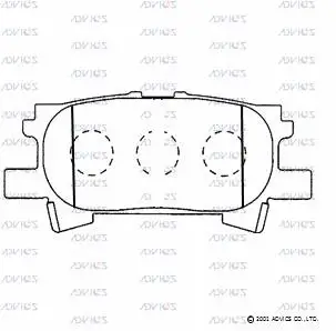 Brake Pad Set, disc brake (A2N111)