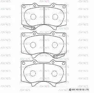 Brake Pad Set, disc brake (A1N011)