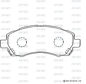 Brake Pad Set, disc brake (F1N014)