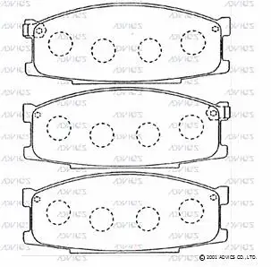 Brake Pad Set, disc brake (SN244P)