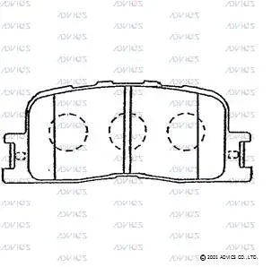Brake Pad Set, disc brake (A2N104)