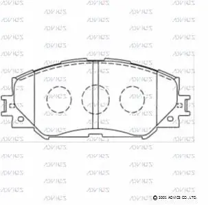 Brake Pad Set, disc brake (A1N128)