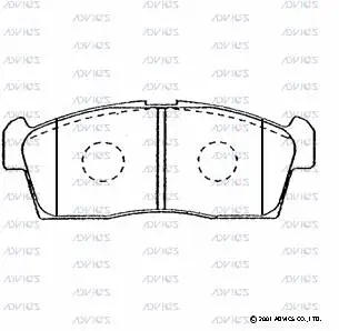 Brake Pad Set, disc brake (SN589)