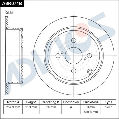 Brake Disc (A6R071B)