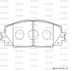 Brake Pad Set, disc brake (A1N155)