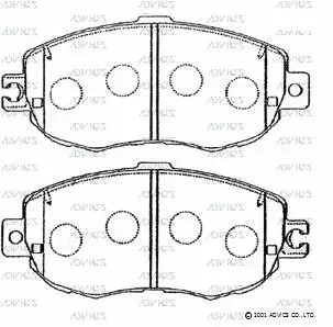 Brake Pad Set, disc brake (A1N055)