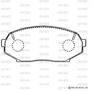 Brake Pad Set, disc brake (E1N015)