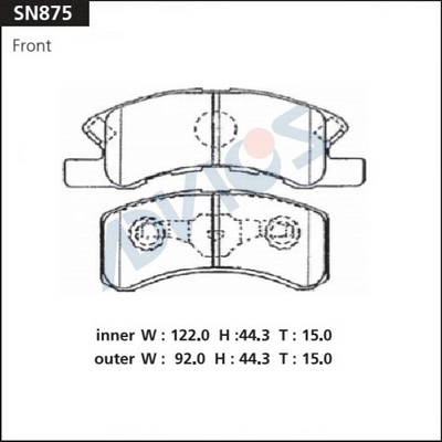 Brake Pad Set, disc brake