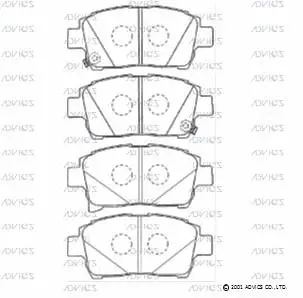 Brake Pad Set, disc brake (SN686P)
