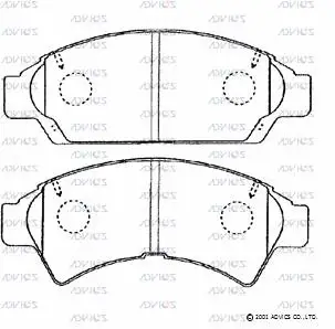 Brake Pad Set, disc brake (SN641)