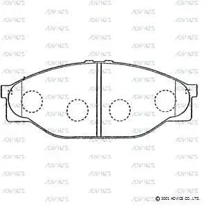 Brake Pad Set, disc brake (A1N049)