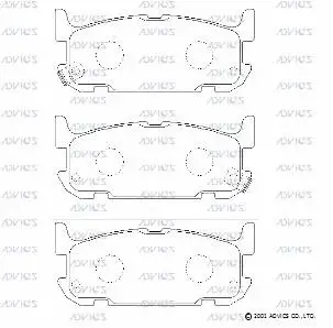 Brake Pad Set, disc brake (SN952P)
