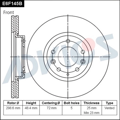 Brake Disc (E6F145B)