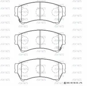 Brake Pad Set, disc brake (E1N071)