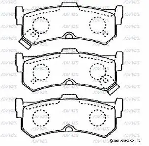 Brake Pad Set, disc brake (B2N026)