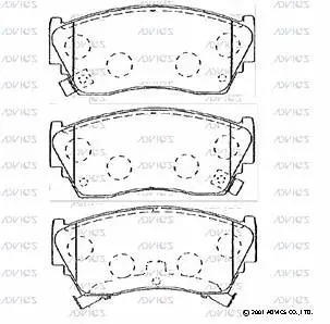 Brake Pad Set, disc brake (SN585P)