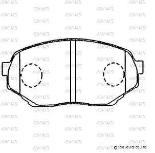 Brake Pad Set, disc brake (SN288P)