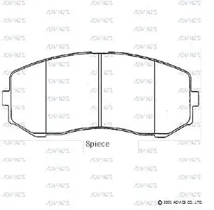 Brake Pad Set, disc brake (SN118)