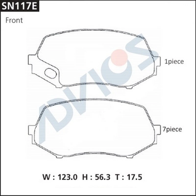 Brake Pad Set, disc brake