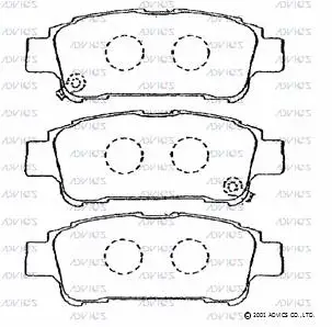Brake Pad Set, disc brake (A2N069)