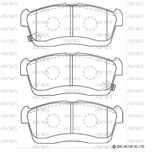 Brake Pad Set, disc brake (SN943P)