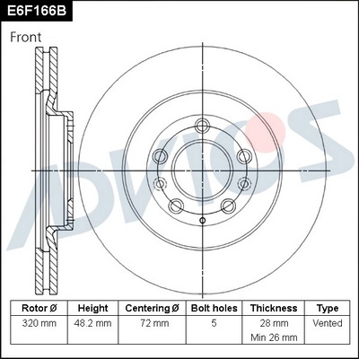 Brake Disc (E6F166B)