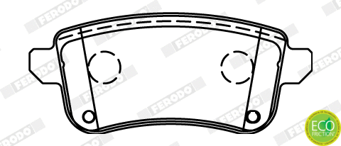 Brake Pad Set, disc brake (FDB4435)