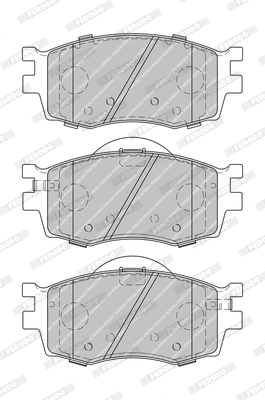 Brake Pad Set, disc brake (FDB1955-D)