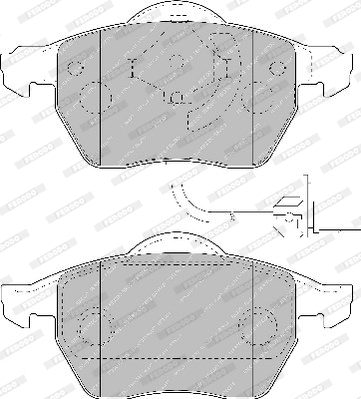 Brake Pad Set, disc brake (FDB1668)
