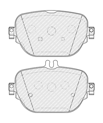 Brake Pad Set, disc brake (FDB5287)