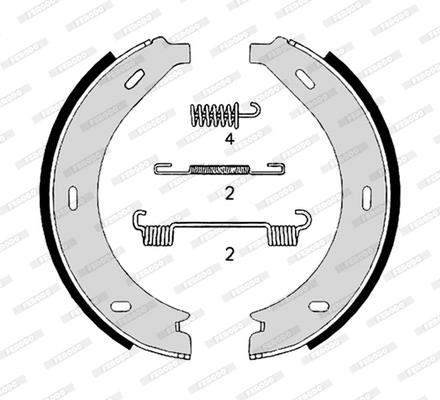 Brake Shoe Set (FSB4306)