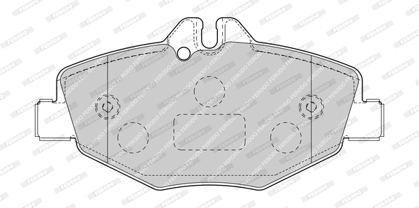 Brake Pad Set, disc brake (FDB1414-D)