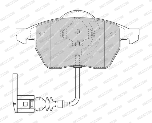 Brake Pad Set, disc brake (FDB1463-D)