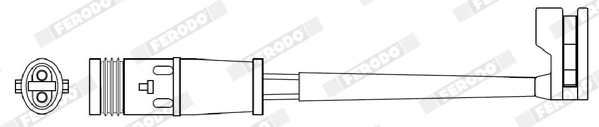 Warning Contact, brake pad wear