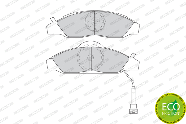 Brake Pad Set, disc brake (FDB1156)