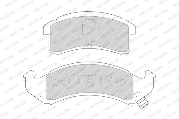 Brake Pad Set, disc brake (FDB975)
