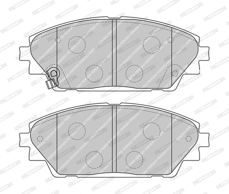 Brake Pad Set, disc brake (FDB4446-D)