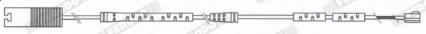 Warning Contact, brake pad wear