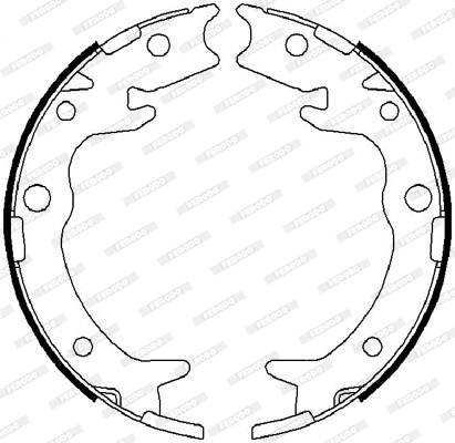 Brake Shoe Set, parking brake