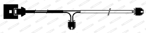 Warning Contact, brake pad wear (FWI273)