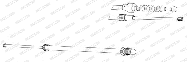 Cable Pull, parking brake (FHB432943)