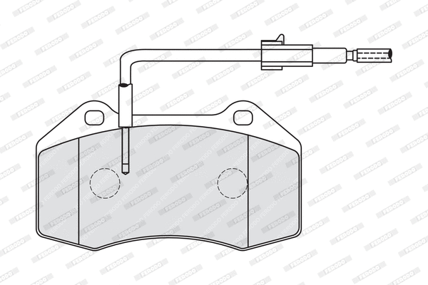 Brake Pad Set, disc brake (FDB4040)