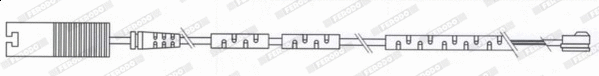 Warning Contact, brake pad wear (FWI357)