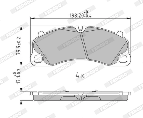 Brake Pad Set, disc brake (FDB5267)