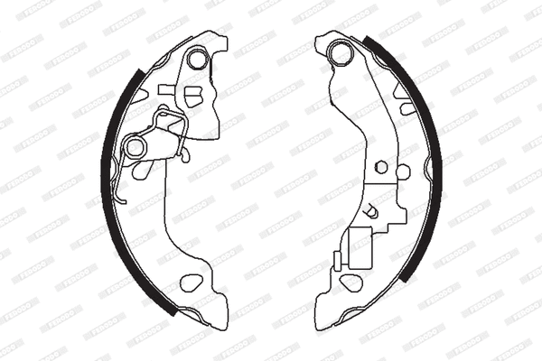 Brake Shoe Set (FSB602)