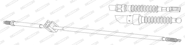 Cable Pull, parking brake (FHB432890)